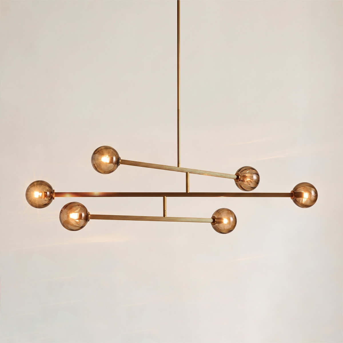 Selina Glass Linear Chandelier