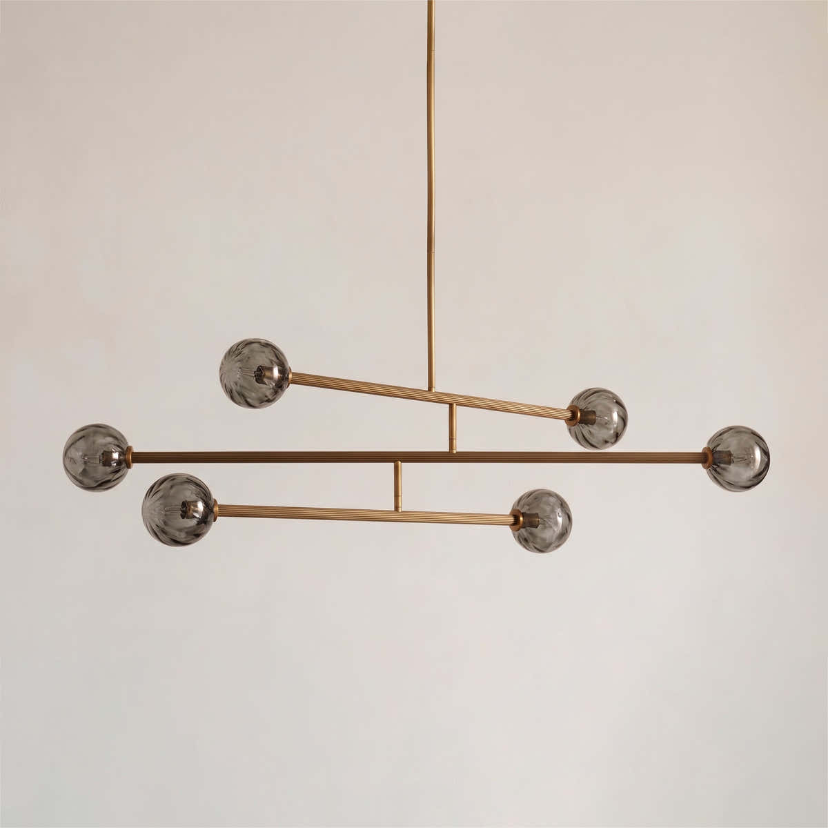 Selina Glass Linear Chandelier
