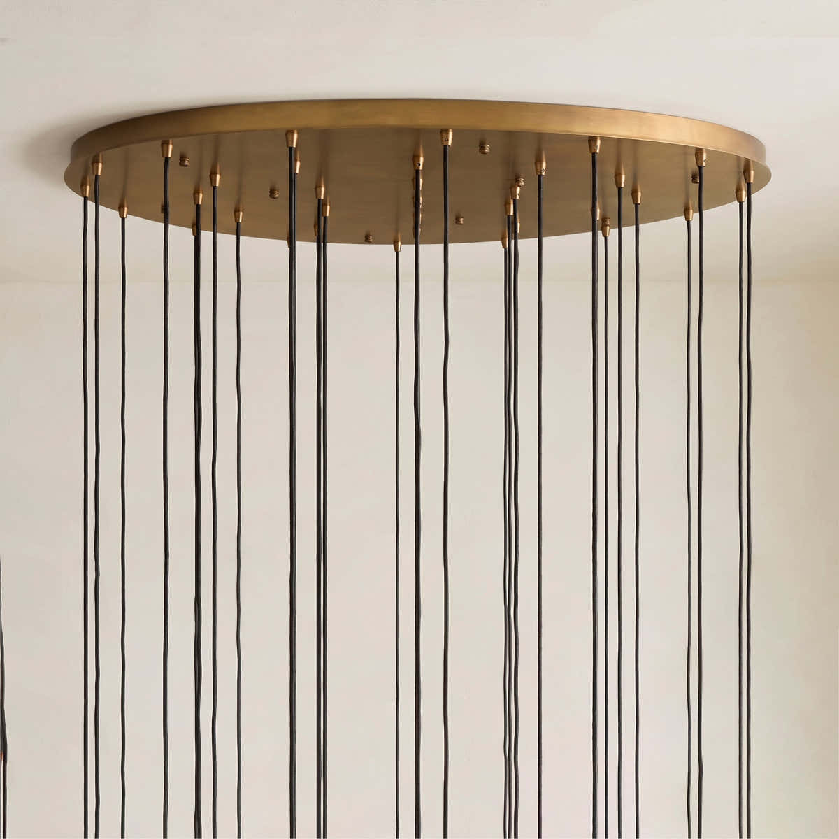 Colleena Hammered Glass Round Chandelier