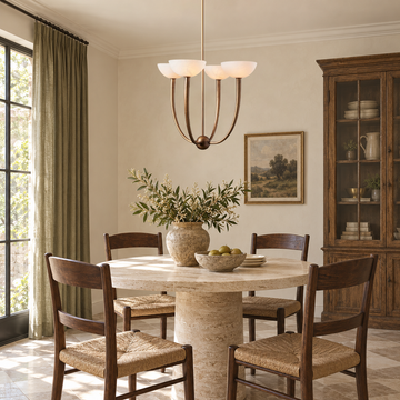 Saguaro Alabaster Chandelier 22" 42"