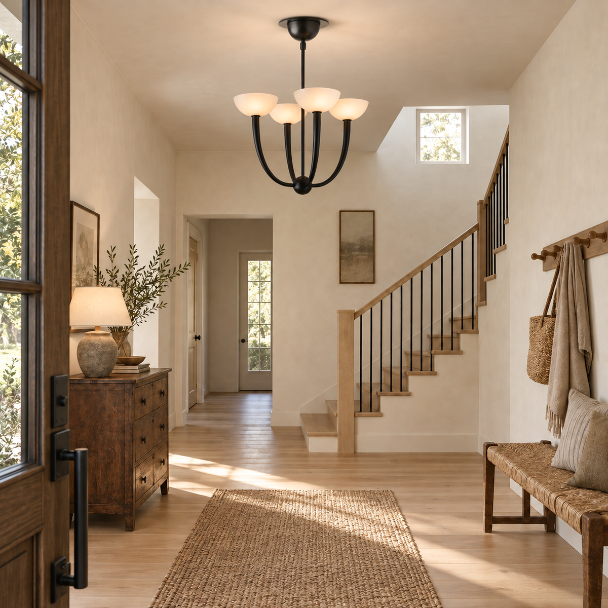 Saguaro Alabaster Chandelier 22" 42"