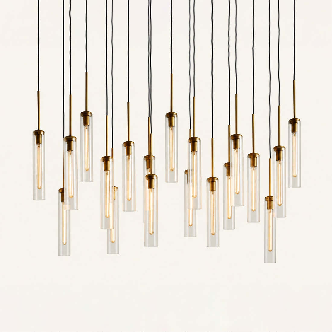 Colleena Linear Fluted Glass Chandelier