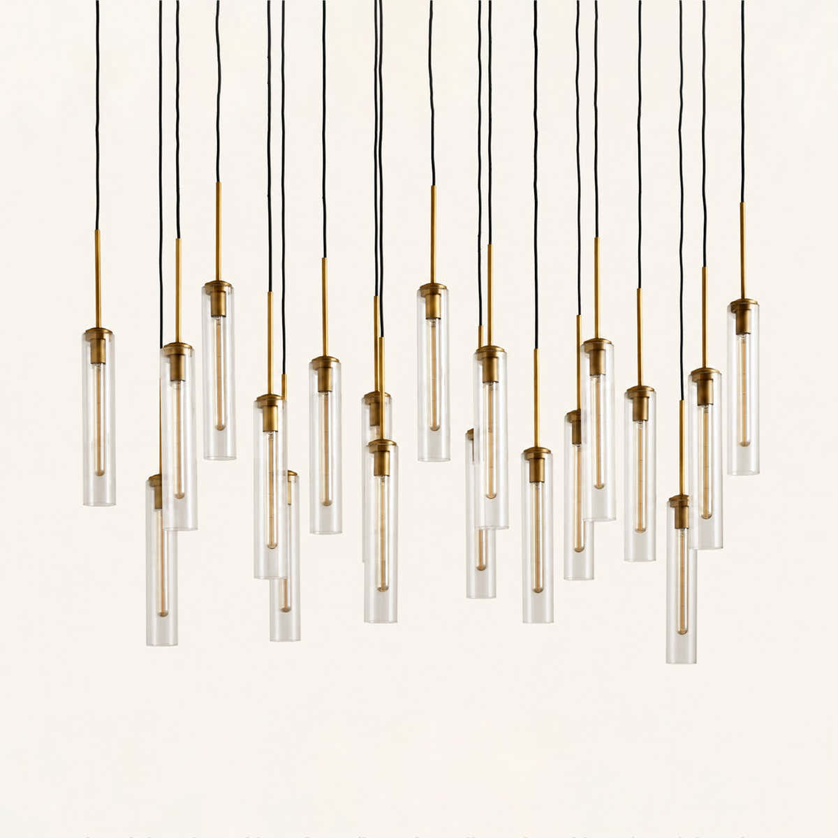 Colleena Linear Fluted Glass Chandelier