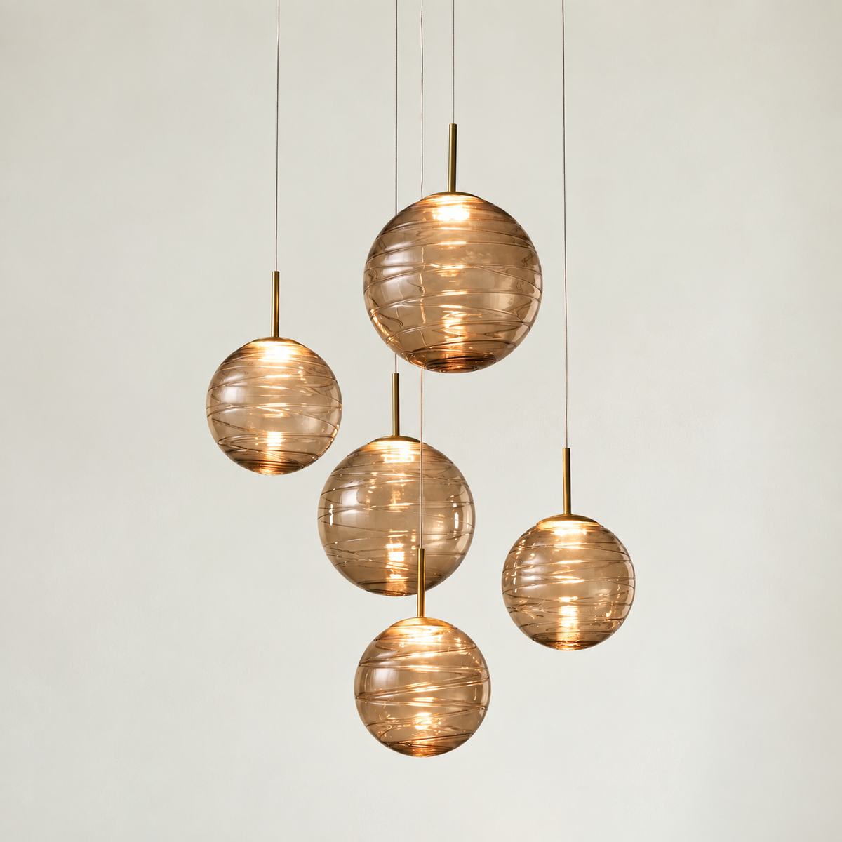 Casen Glass Round Chandelier 20"28"34"43"