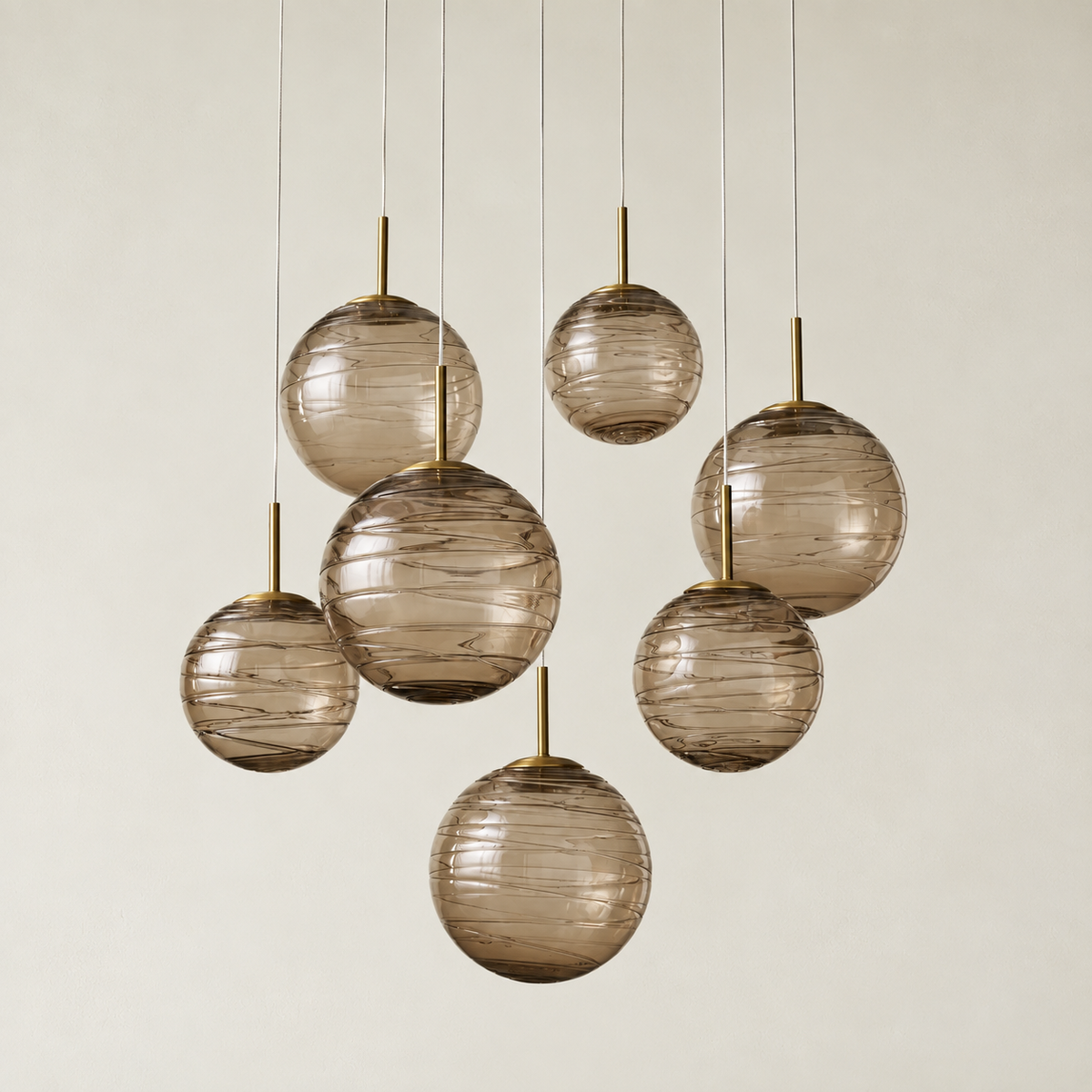Casen Glass Round Chandelier 20"28"34"43"