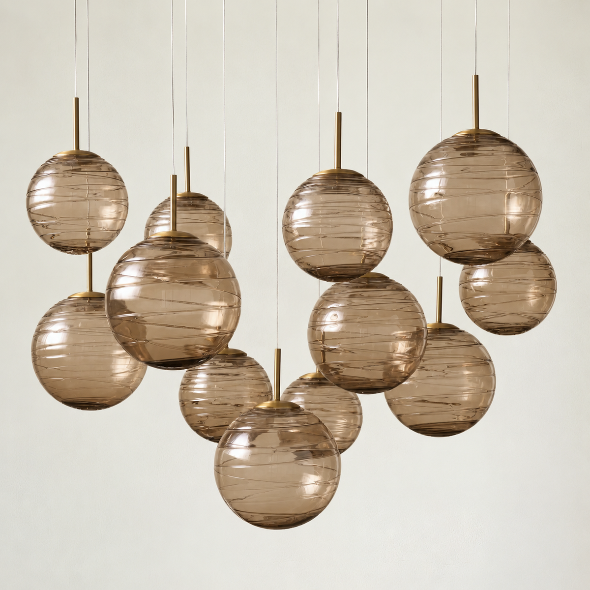 Casen Glass Round Chandelier 20"28"34"43"