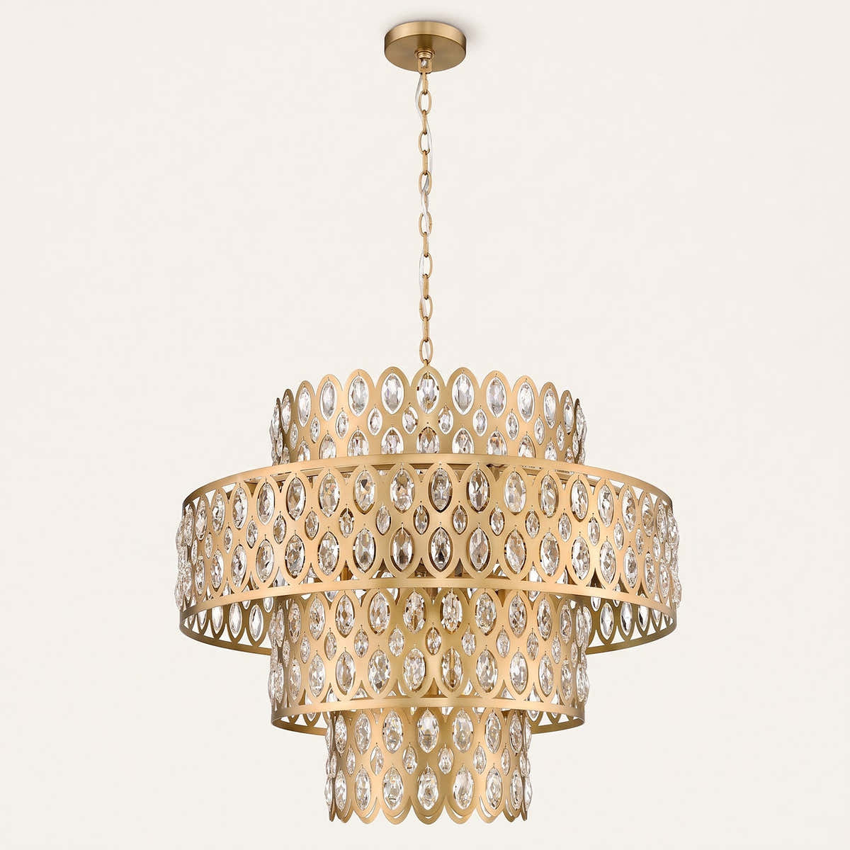 Deeley 13 Light 26" Wide Crystal Waterfall Chandelier
