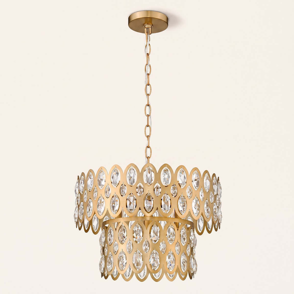 Deeley 5 Light 16" Wide Crystal Pendant