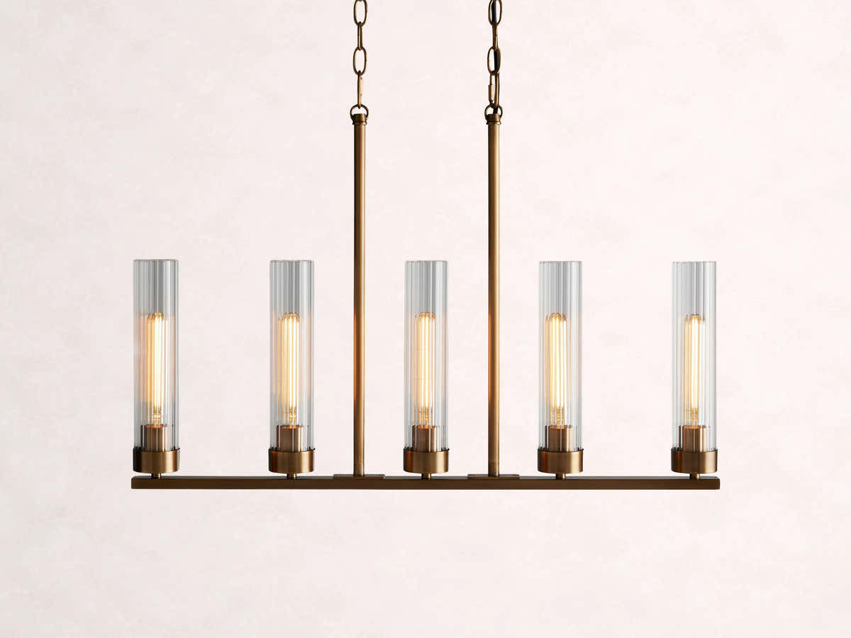 Andreas 5-Light Linear Chandelier