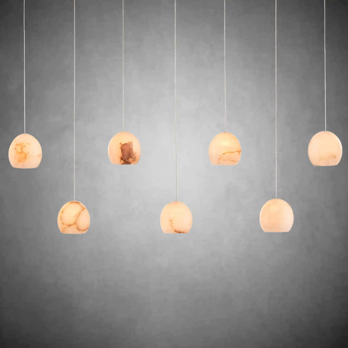 Arica Alabaster Linear Chandelier 7/15/30 Light