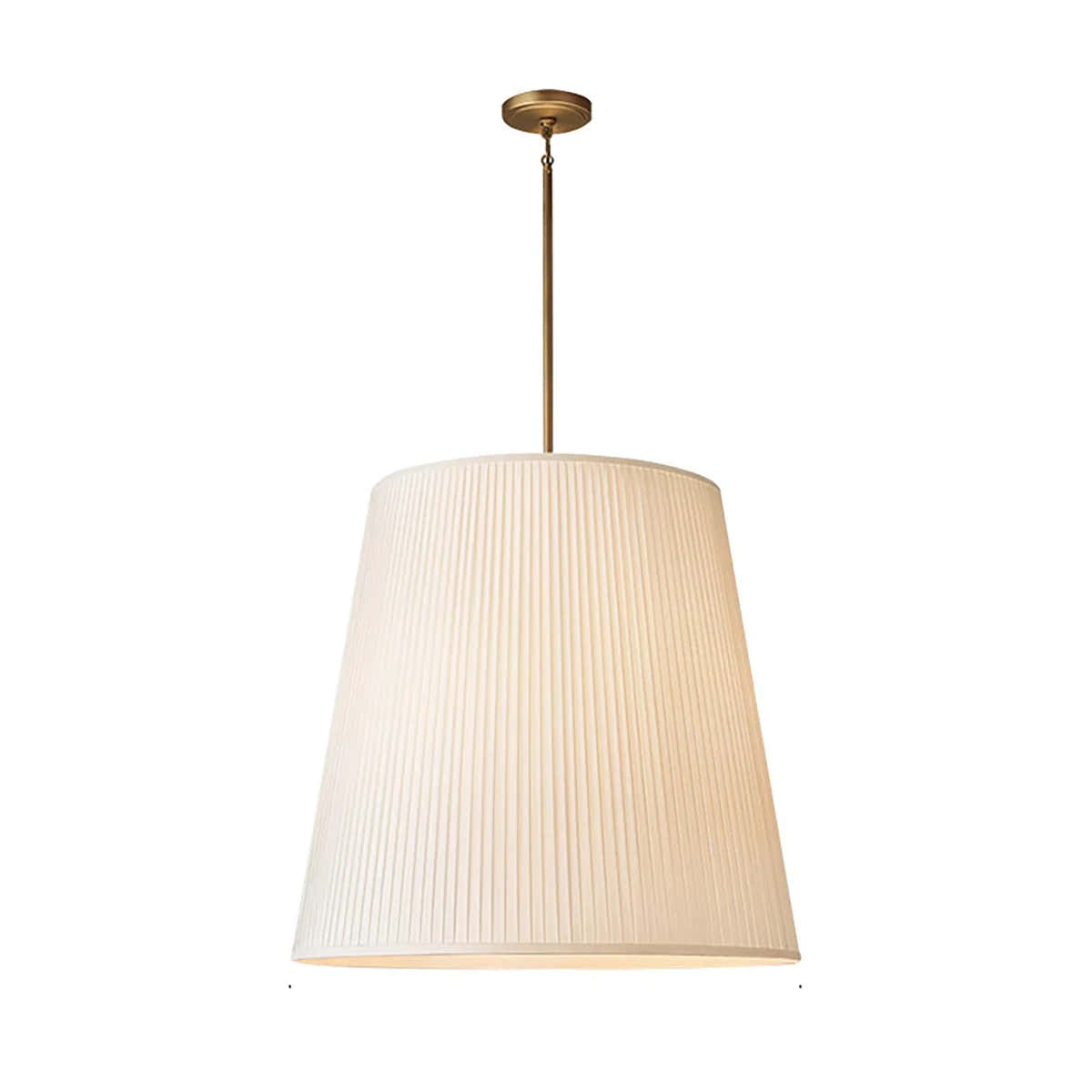 Modern Tailored Reed Pleat Stem Pendant