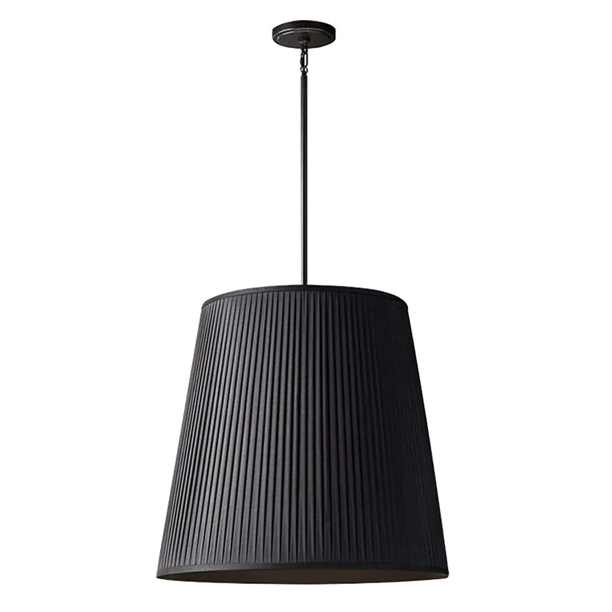 Modern Tailored Reed Pleat Stem Pendant