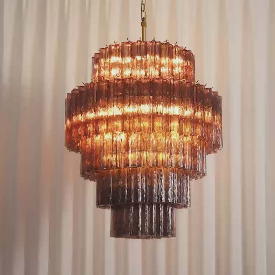 Freccia Treviso Murano Chandelier 31.5"