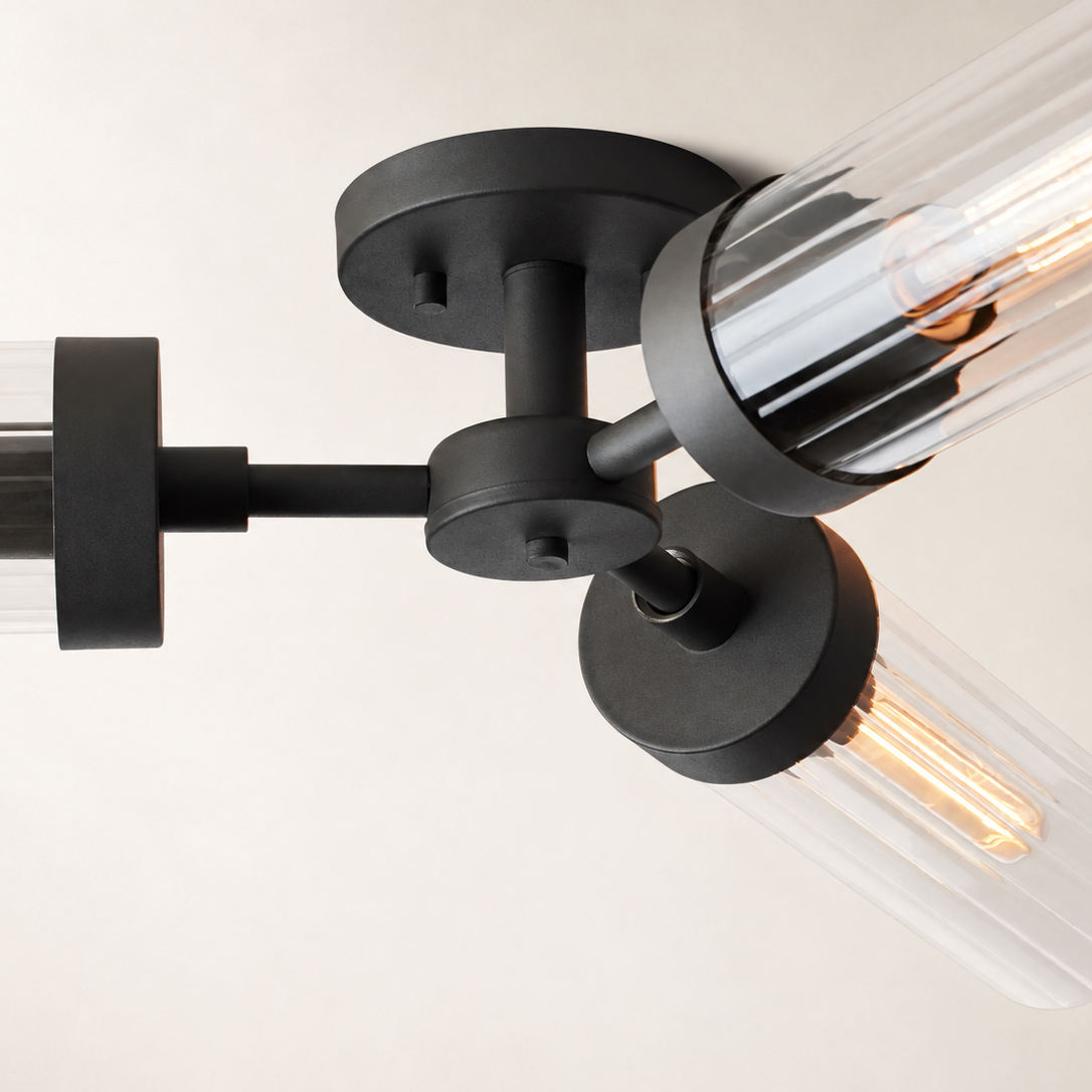 Andreas 3-Light Flushmount Ceiling Lamp
