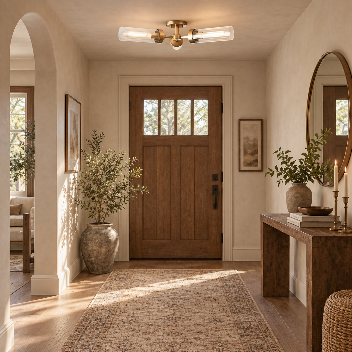 Andreas 3-Light Flushmount Ceiling Lamp